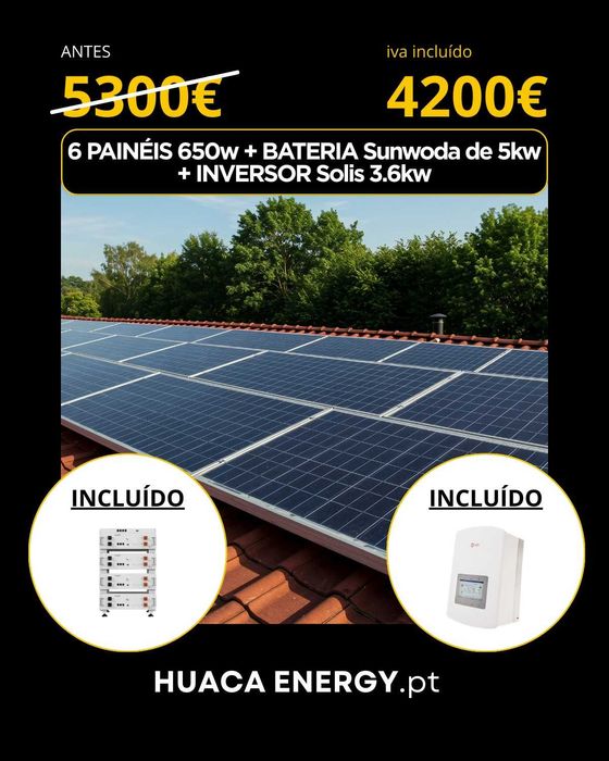 Instalação de painéis fotovoltaicos