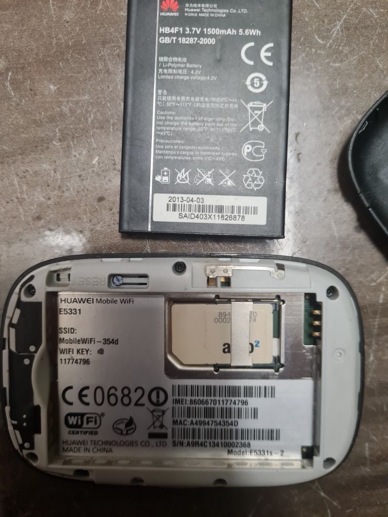 Mobilny modem HUAWEI Mobile WiFi E5331
E5331