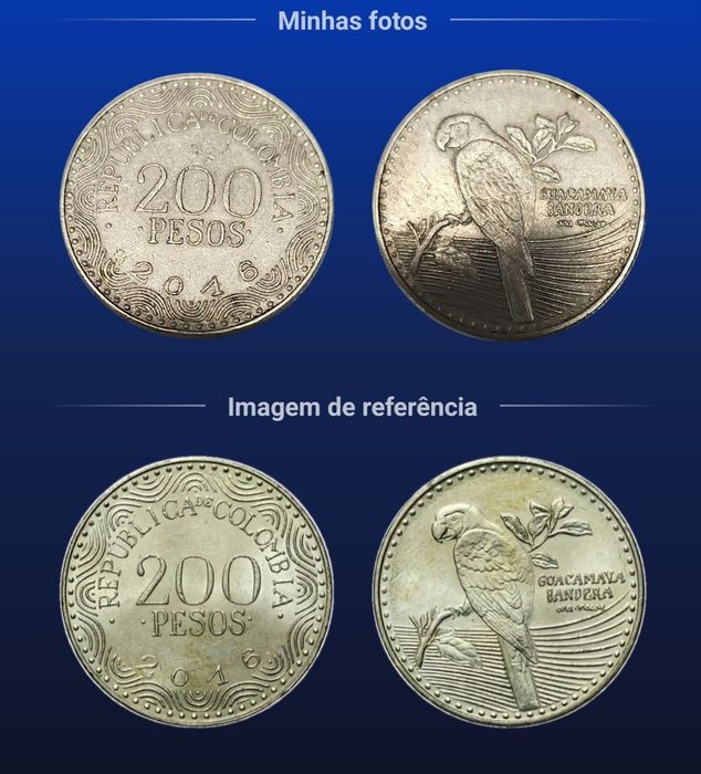 Moeda 200 pesos Colômbia