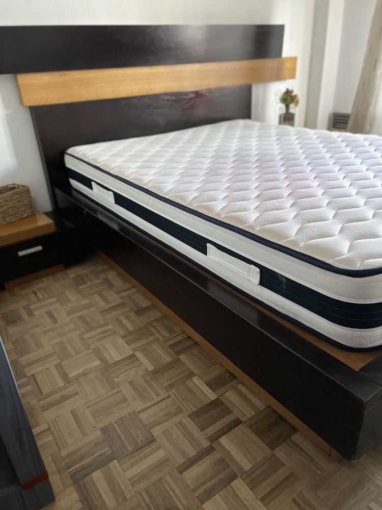 Cama Casal madeira maciça (SEM COLCHÃO)
