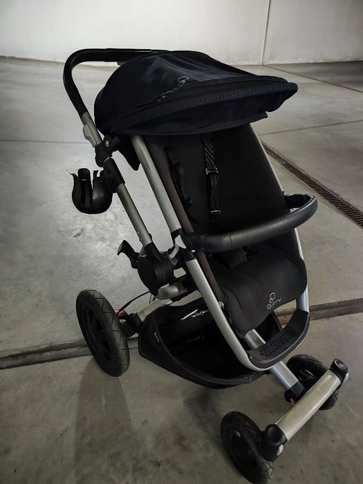 Wózek 3w1 Quinny Buzz Xtra czarny (gondola, spacerówka,fotelik)