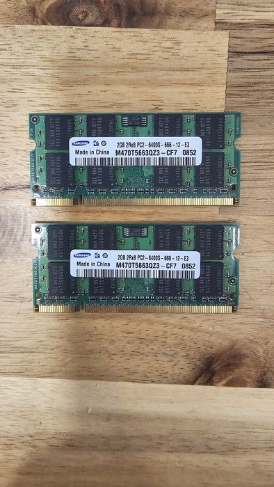 2x Samsung DDR2 2Gb PC2-6400U 800Mhz RAM