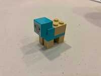 Minecraft Sheep, Medium Azure, Sheared - Brick Built