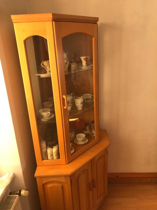 Witryna oryginalny kredens drewno kolor jasny  DO NEGOCJACJI