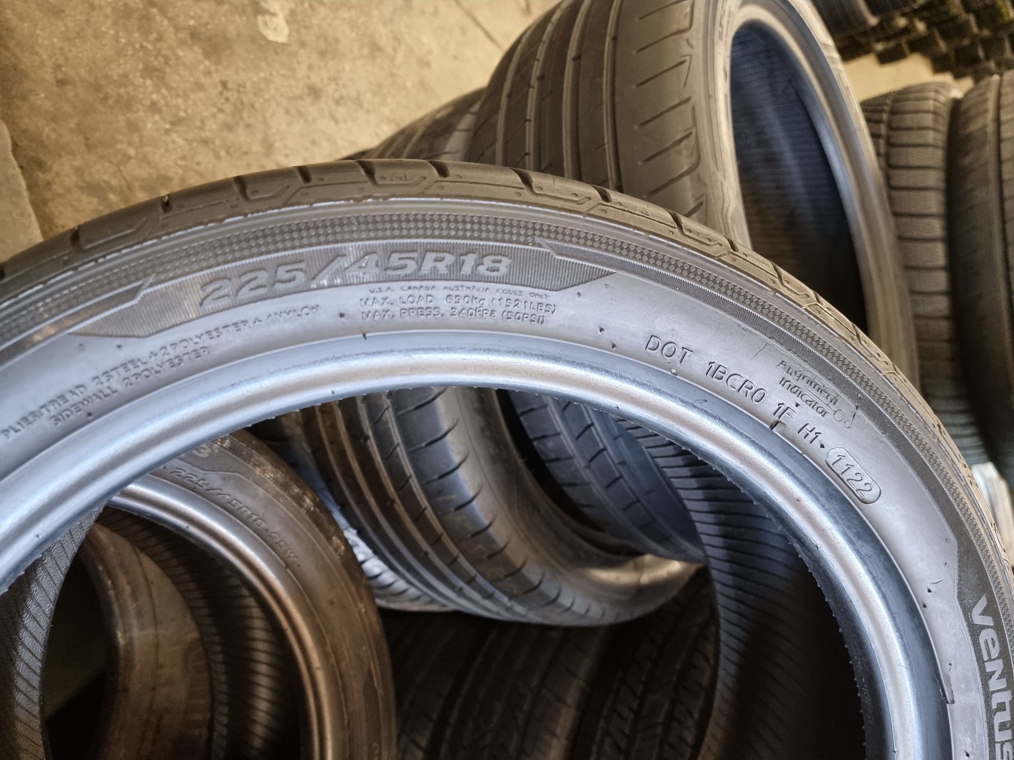 Шини літні 225х45хR18 Hankook Ventus Prime3 2 ШТ 95% Протектор