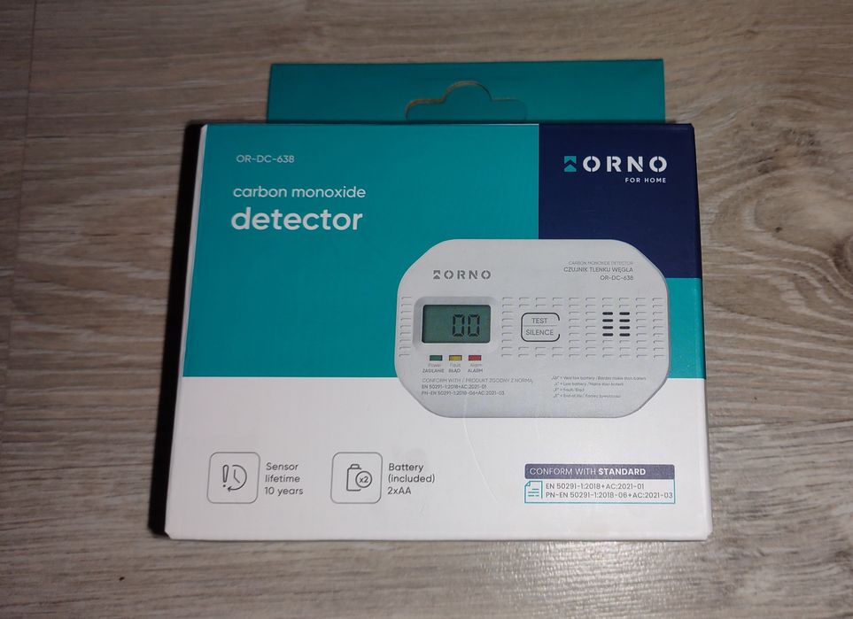 czujnik czadu tlenku węgla Orno nowy