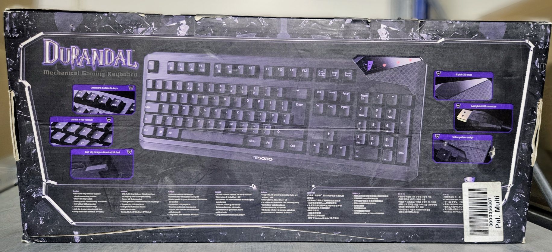 Klawiatura Tesoro Durandal Mechanical Gaming Keyboard, MX Switches