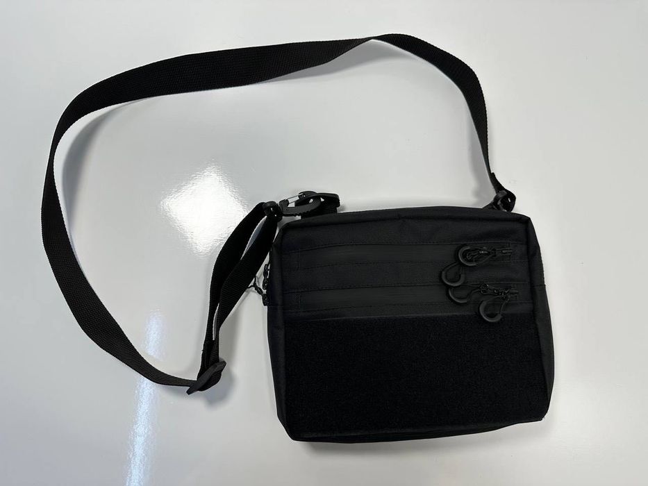 Чоловіча тактична сумка месенджер через плече тактическая плечо чорна