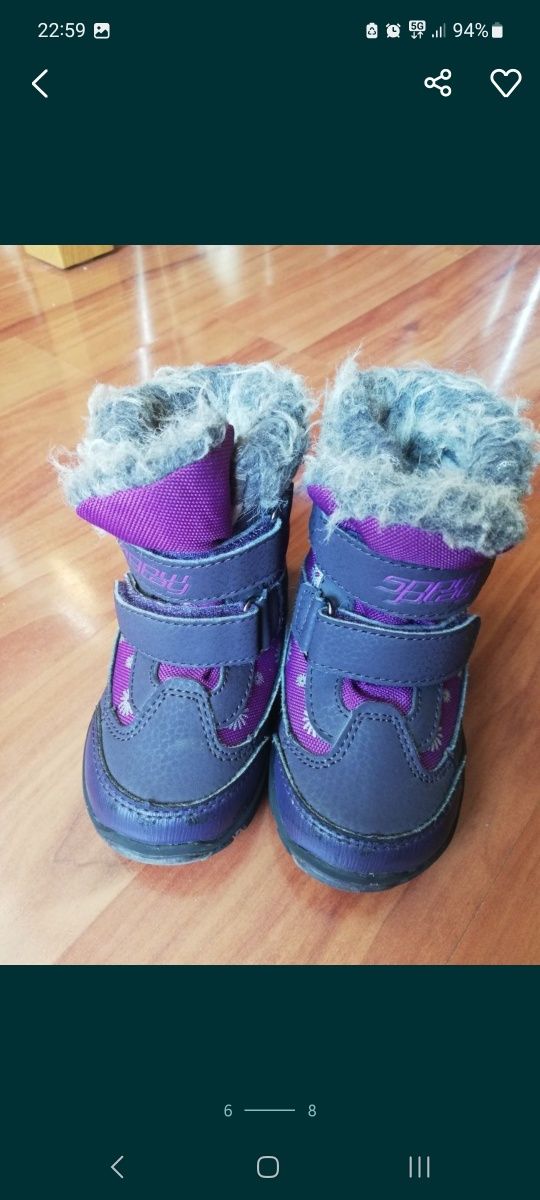 Buty/kozaki zimowe, dziewczęce, Lupilu Lidl 21