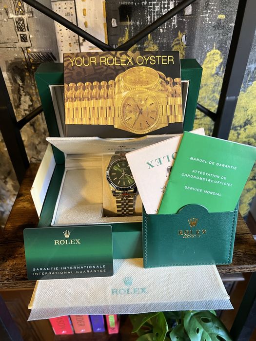 Rolex Oyster Perpetual DateJust Silver/Green