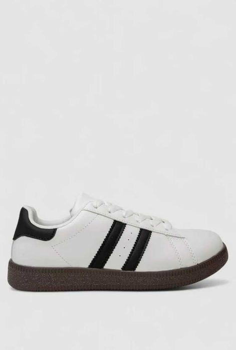 Кросівки жіночі шкіра, колір чорно-білий