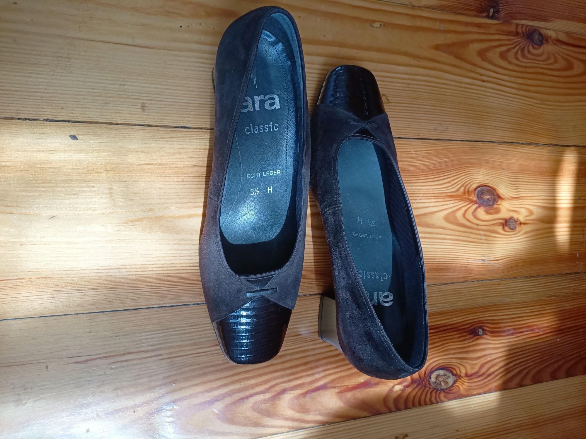 Buty damskie skórzane Ara 37, czółenka skórzane Ara
