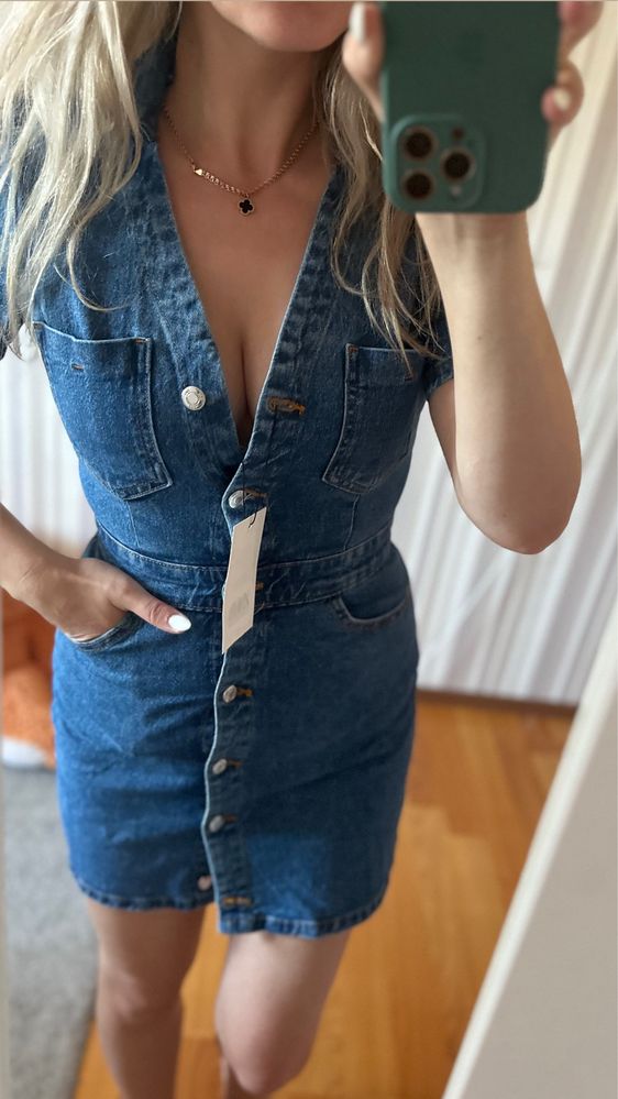 Сукня Zara денім xs,s,m,l