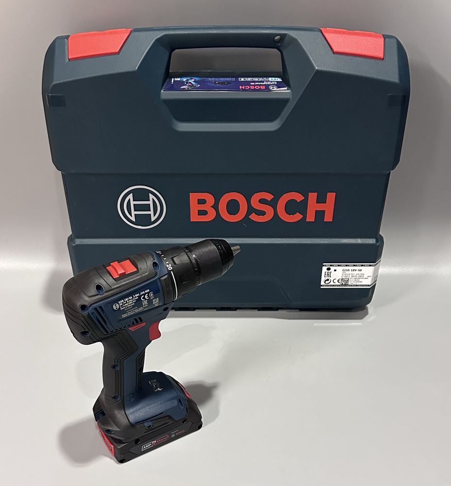 Wkrętarka wiertarka akumulatorowa BOSCH GSR 18V-50 3x2Ah Nowa 24m GW