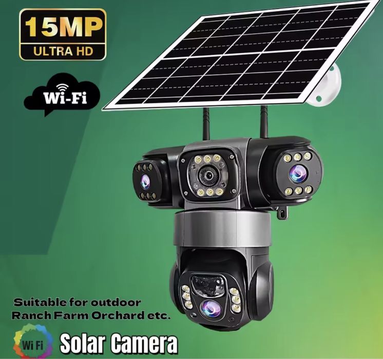 КАМЕРА WIFI АВТОНОМНА КАМЕРА вай фай 15мр V380Pro вулична відеокамера