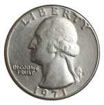 Quarter Dollar 1971  Washington Quarter EUA América