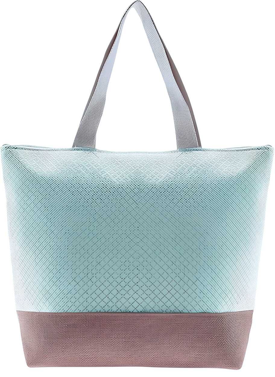 DE8 Duża Torba Plażowa Zakupowa Shopper Na Ramię FOR TIME