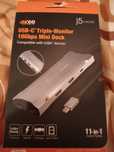 Mini stacja dokujaca USB-C z trzema monitorami 10g/s