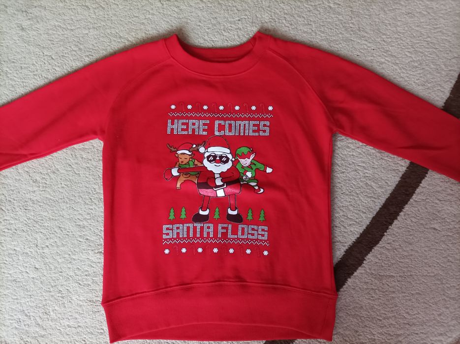 Bluza świąteczna rozm. 134 jak nowa