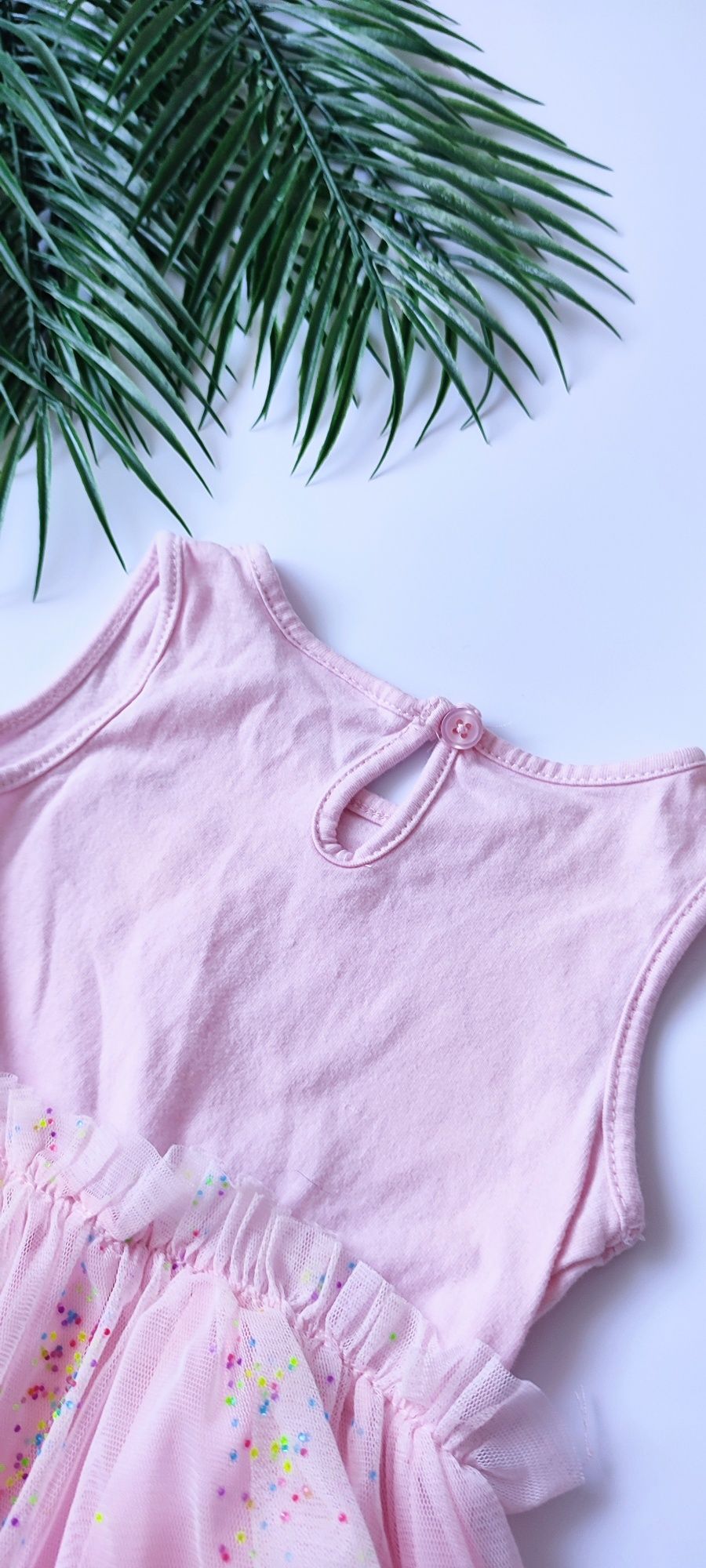 Sukienka dziewczęca So Cute rozm. 74 • tiul, bawełna, idealny stan