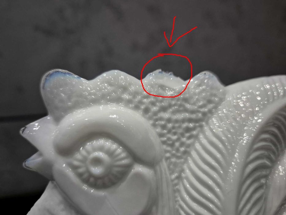 Kogut Ząbkowice duży lattimo bomboniera 23cm