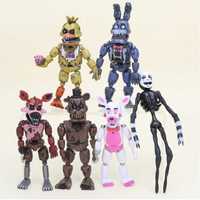 Pack 6 Figuras Articuladas  com Luz Five Nigths at Freddy's