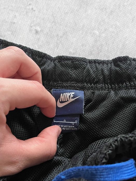 Czarne spodnie dresowe Nike vintage / szelest / y2k baggy trackpants