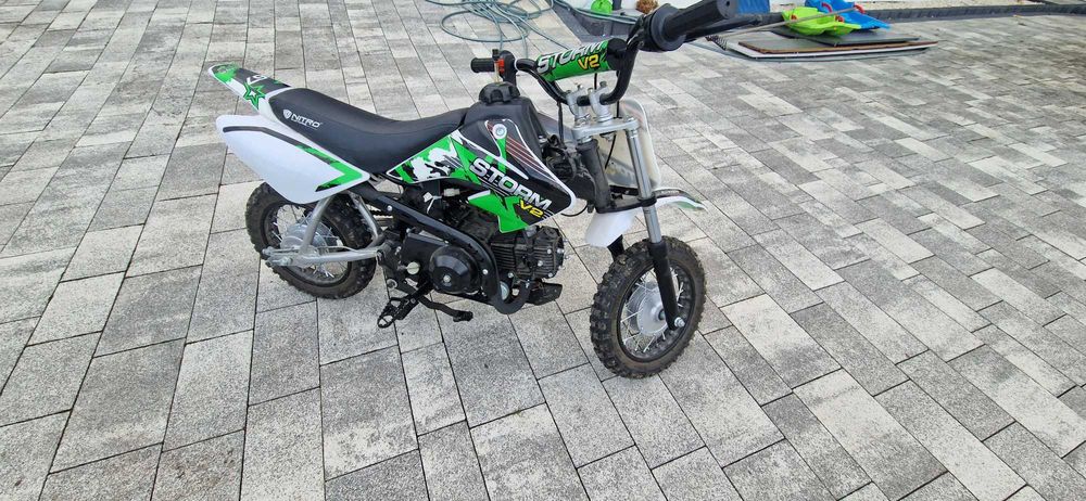 Cross mini  STORM 70 cc AUTOMAT MINI PIT BIKE 10" kros mini Storm V2