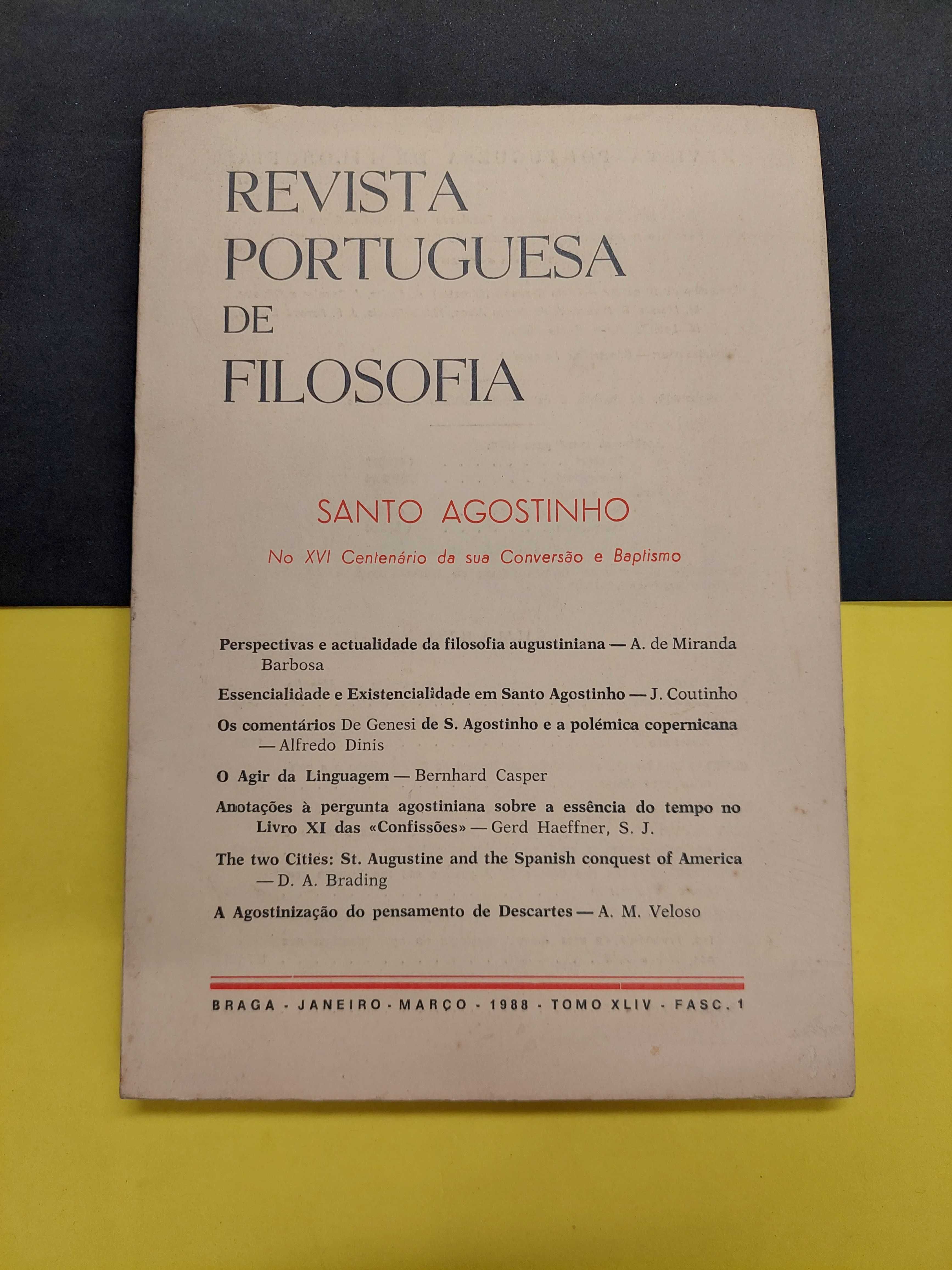 Revista Portuguesa de Filosofia, tomo XLIV, Fasc. 1, 1988