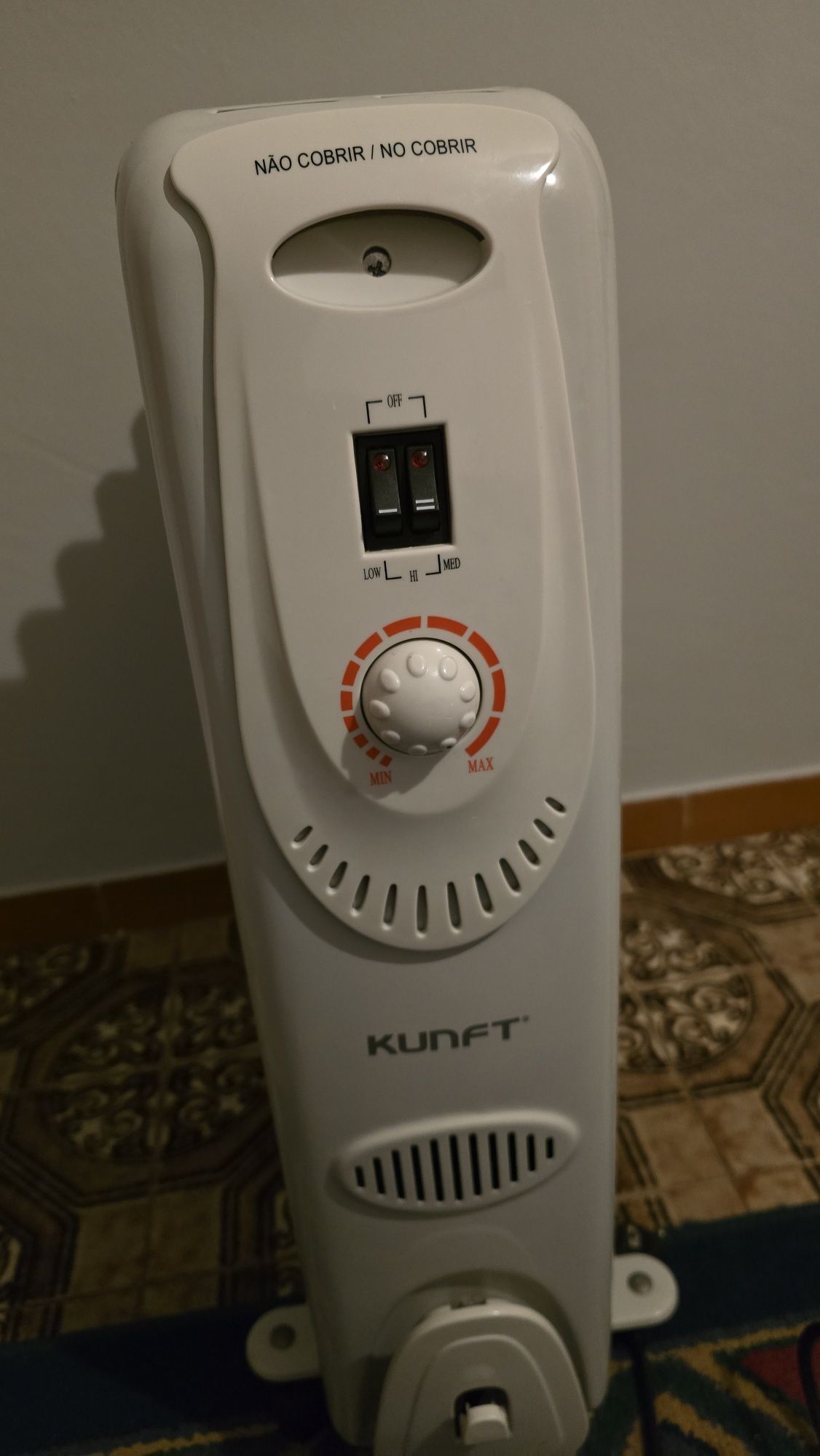 Aquecedor a óleo muito eficiente