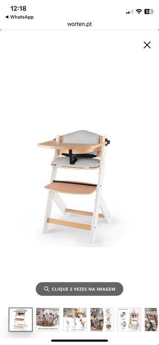 Cadeira de Refeição com Almofada Kinderkraft