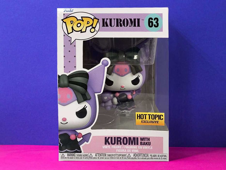Фигурка Funko Pop Куроми с Баку Kuromi with Baku №63 Фанко Поп