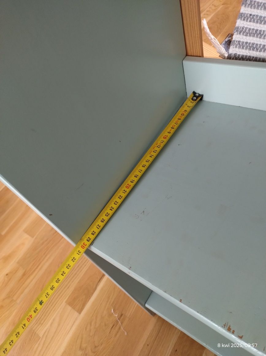 Półka szafka witryna leksvik Ikea litr drewno miętowa