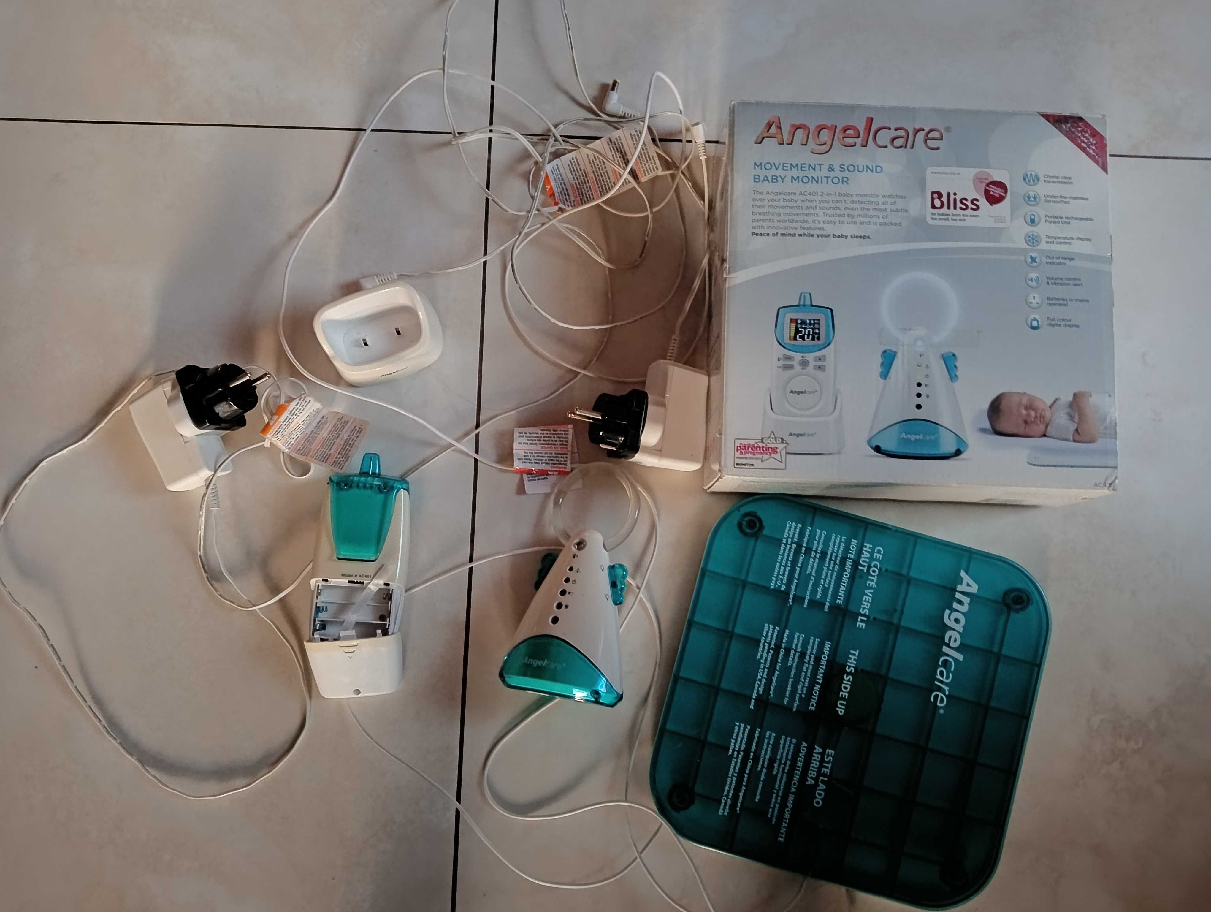 Angelcare Monitor oddechu oraz niania Ac-401 (1 Płytka)