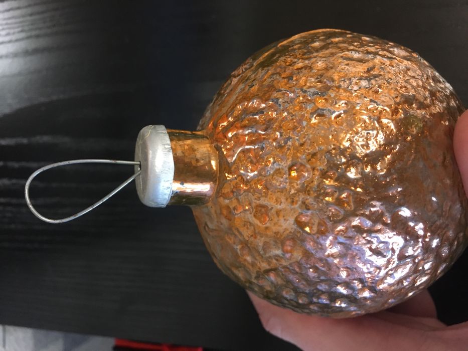 Елочная игрушка «большой апельсин»