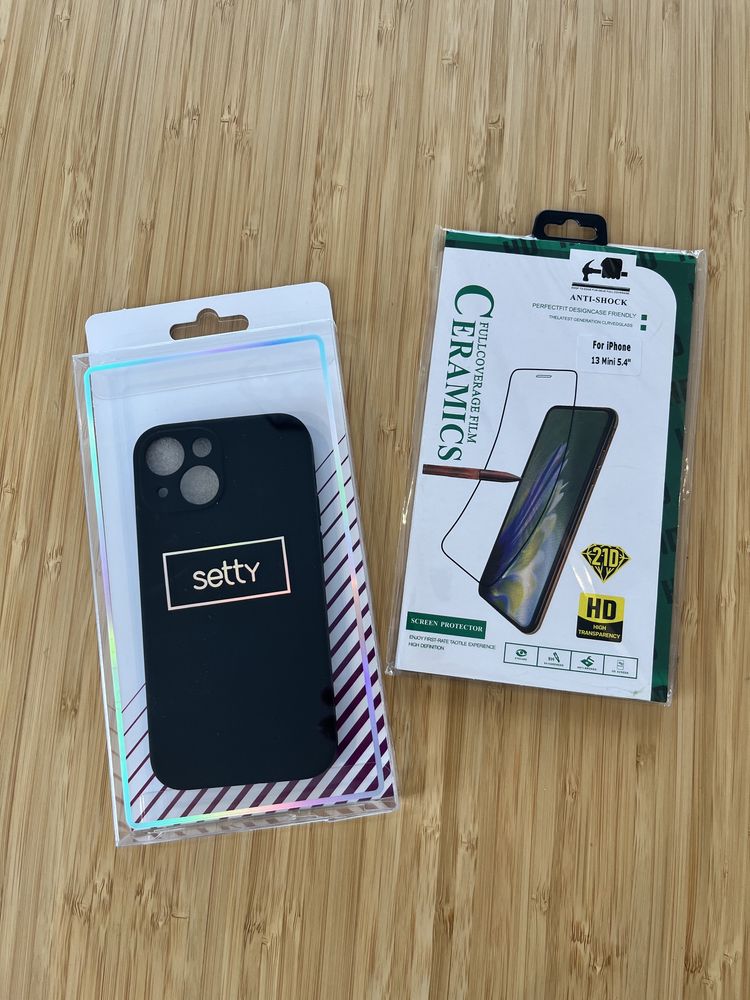 Zestaw etui + folia ceramiczna iPhone 13 mini