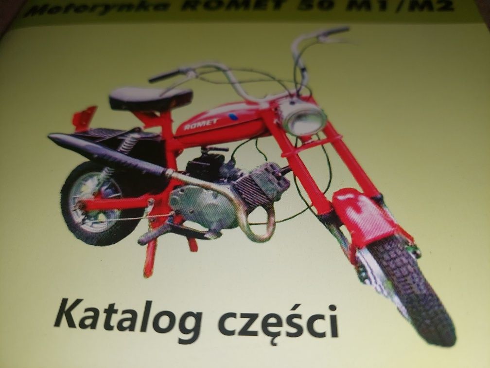 Nowy zestaw romet motorynka katalog czesci+kranik zbiornik paliwa