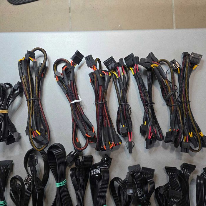 Модульные кабеля до блока питания! ЛОТ 19шт Gigabyte, Chieftec, Proton