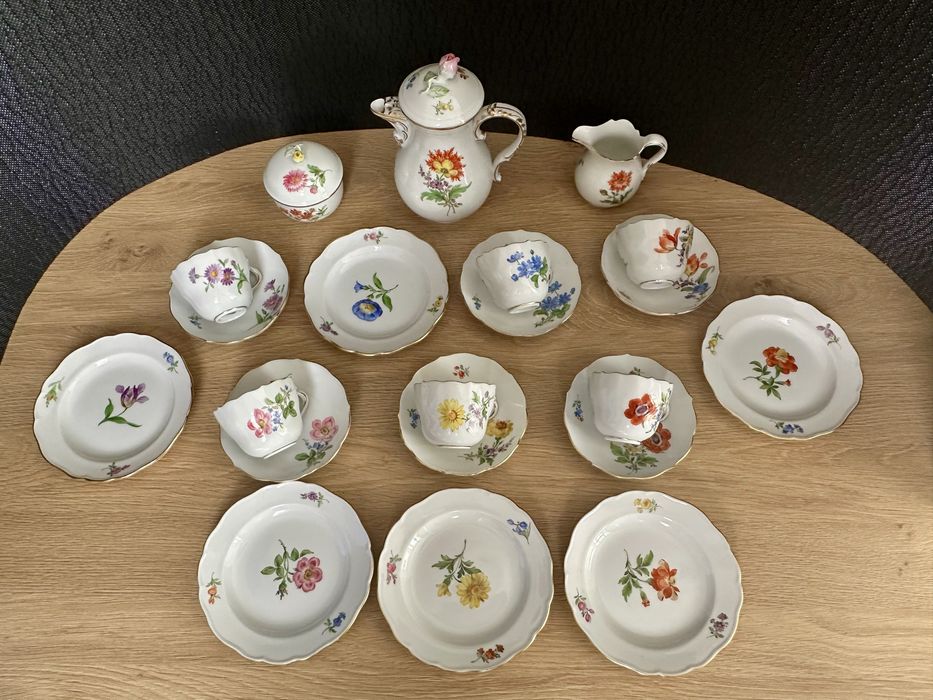 Miśnia, Meissen serwis 6 os. do espresso; stan idealny