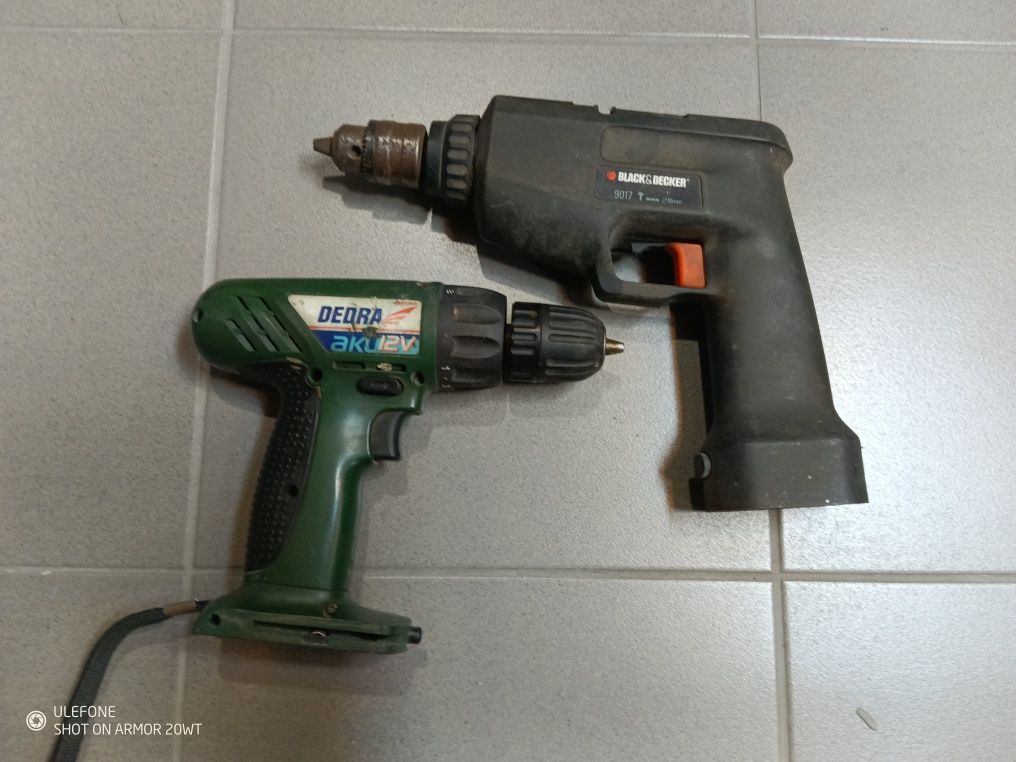 Wkrętarki Dedra i Black&Decker