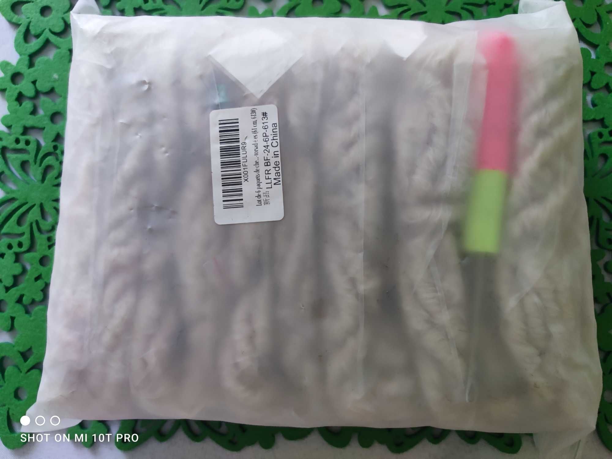 Włosy syntetyczne dredy szydełkowe 6paczek 61cm blond