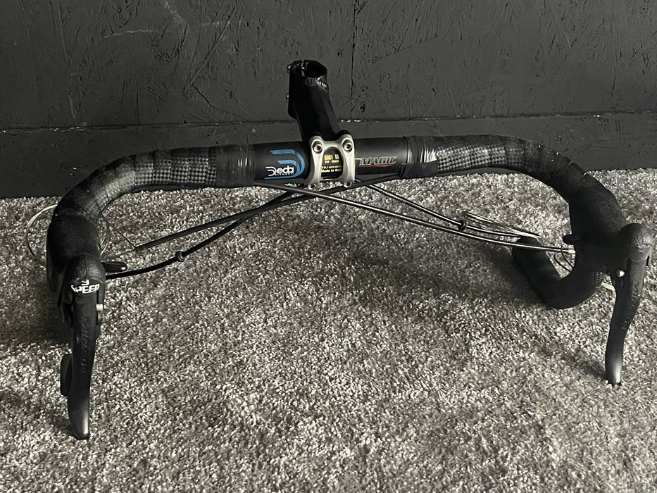 Kokpit Deda Magic 43cm + OVS Passion 110mm + Campagnolo Mirage 3x9