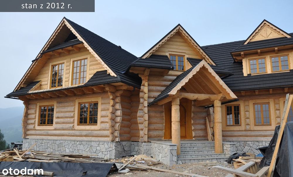 LICYTACJA KOMORNICZA domu z bali, widokowa działka