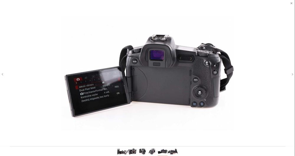 Aparat bezlusterkowy Canon eos R + adapter Canon EF