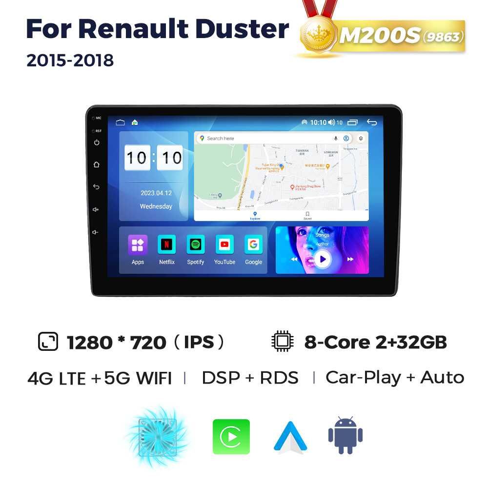 Штатна магнітола Renault Duster Рено Дастер GPS навігація android