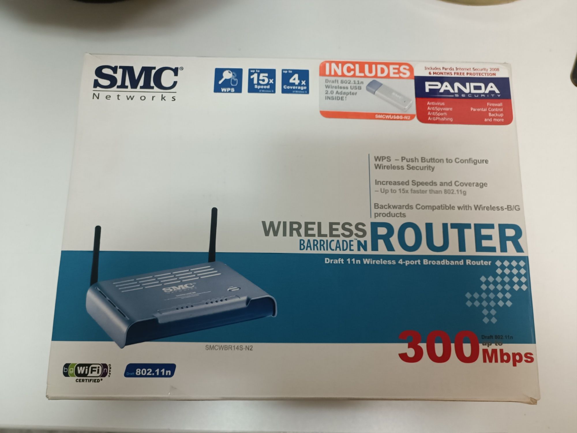 Router SMC WBR14S-N2 + Adaptador Wireless USB