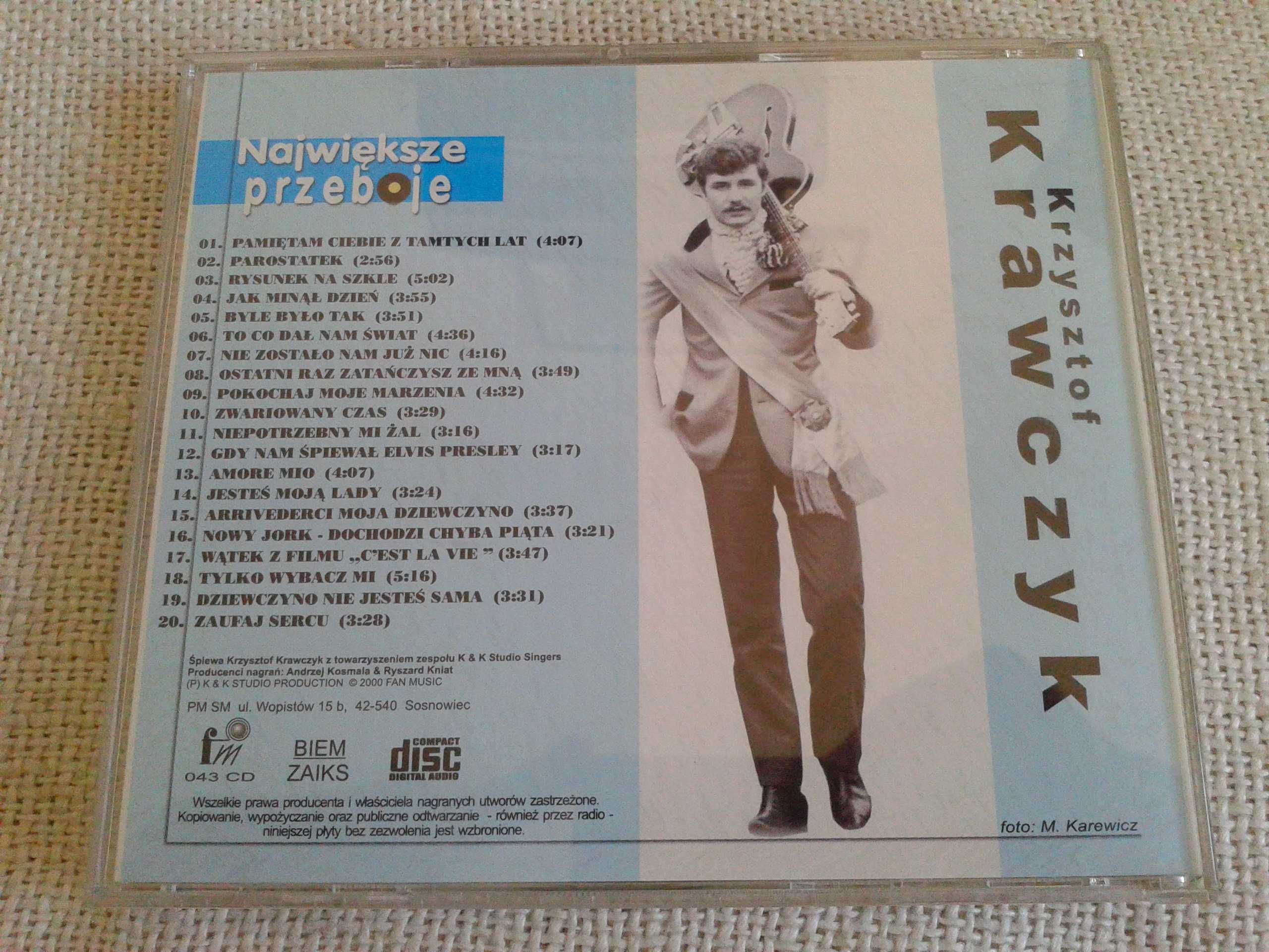 Krzysztof Krawczyk - Największe przeboje  CD