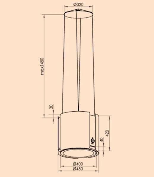 Вытяжка с  Wi-Fi  Klarstein Skyfall Smart.Цвета разные