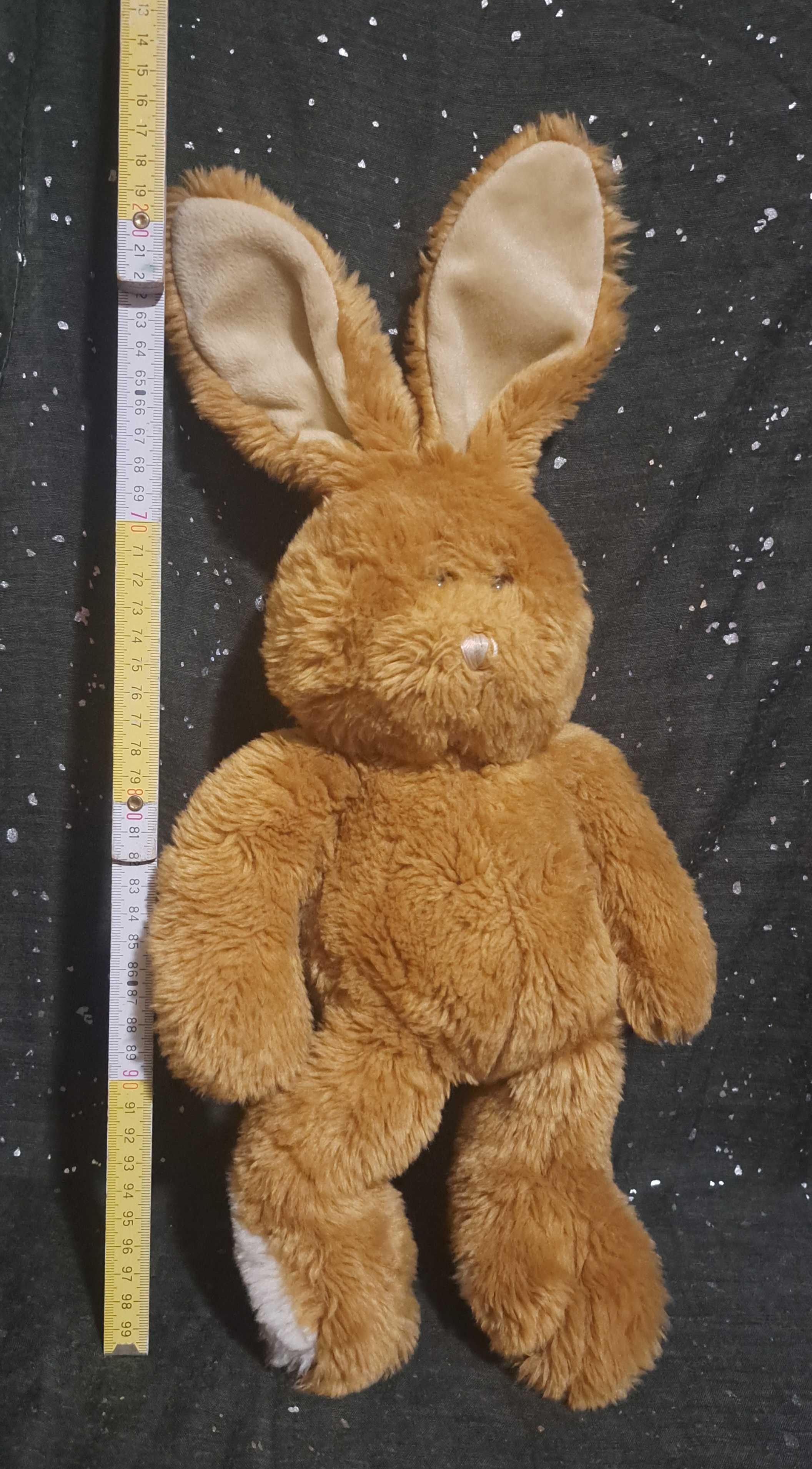 Miękka zabawka KRÓLICZEK brązowy, wysokość 45/25 cm