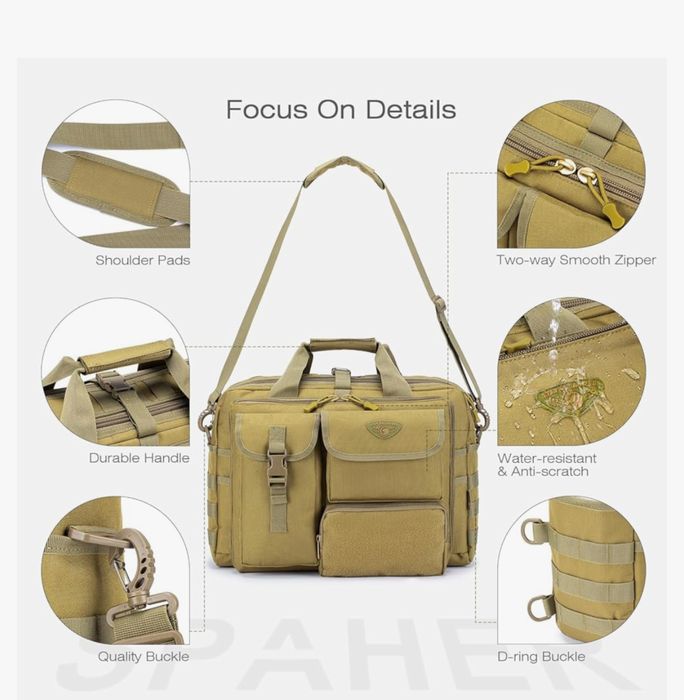 Сумка тактична для ноутбука SPAHER